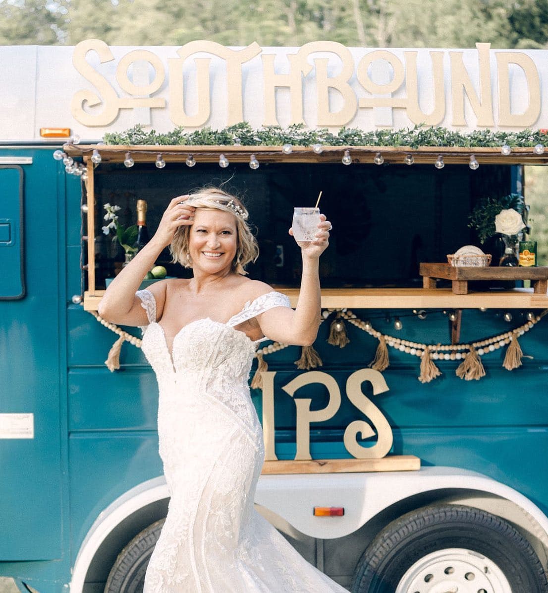 Guest enjoying drinks